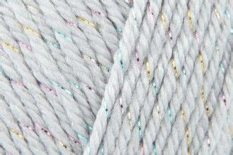 Caron Simply Soft Party 0008 Silver Sparkle with Acrylic and Metallic